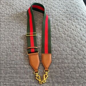 Stylish Green and Red Bag Strap